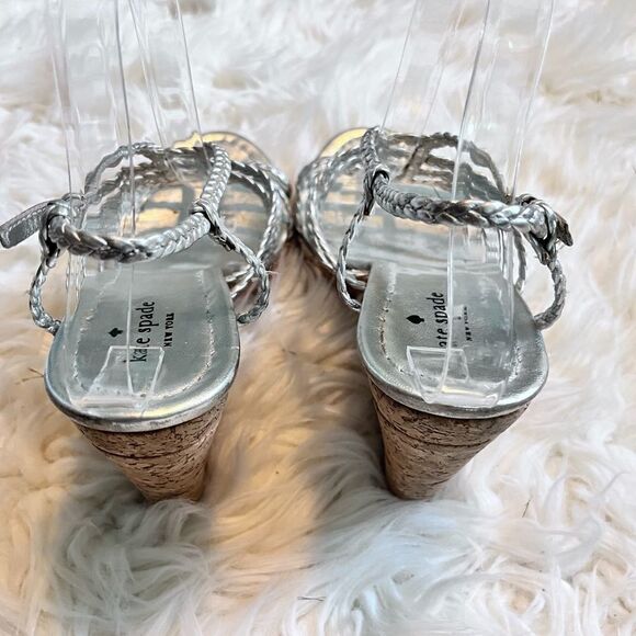 kate spade new york
felix strappy metallic cork wedge heel - Picture 4 of 7